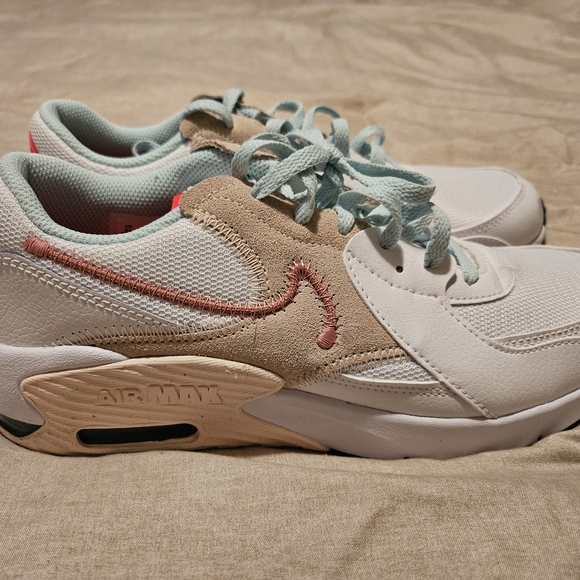 Nike Shoes - Nike Air Max White and Tan Sneakers